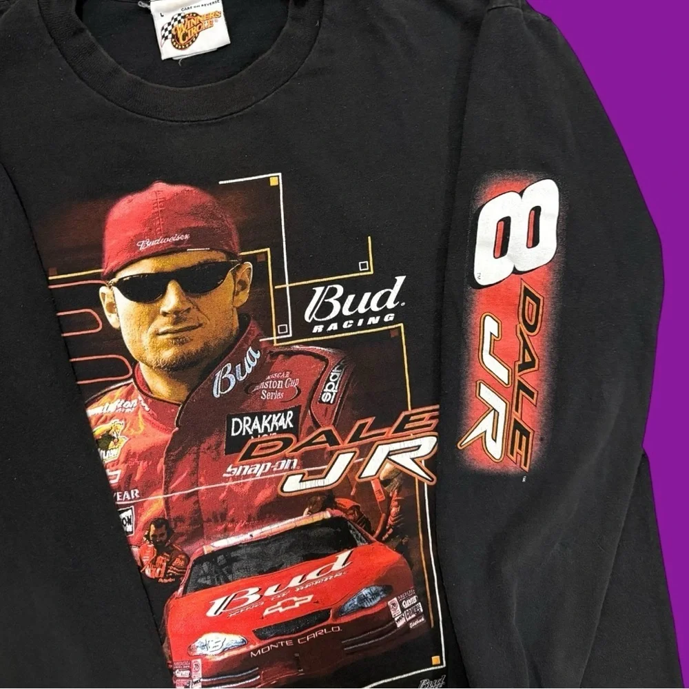 Y2K Dale Jr. NASCAR Long Sleeve Tee